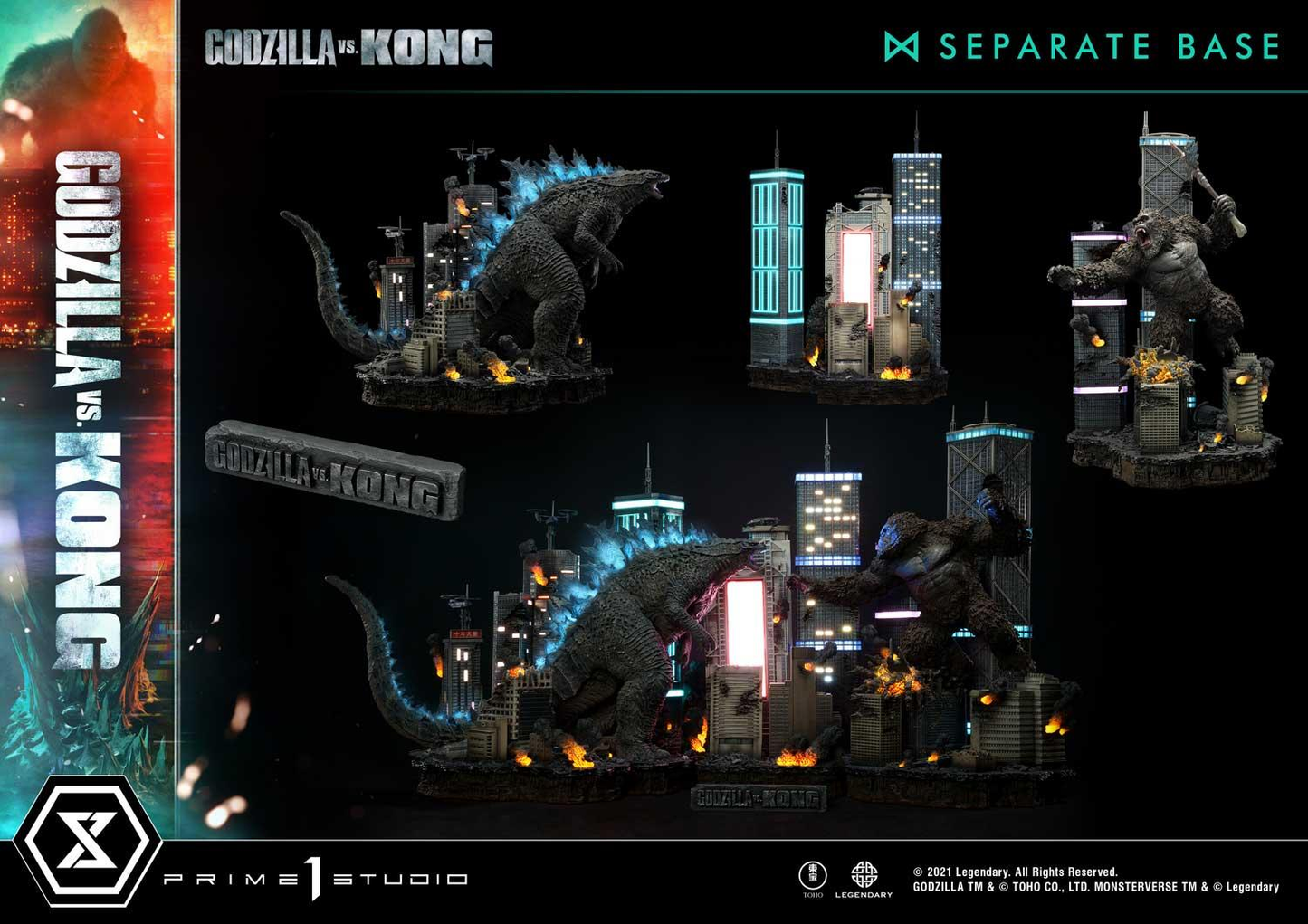 Godzilla vs Kong Final Battle Statue by Prime1 Studio
