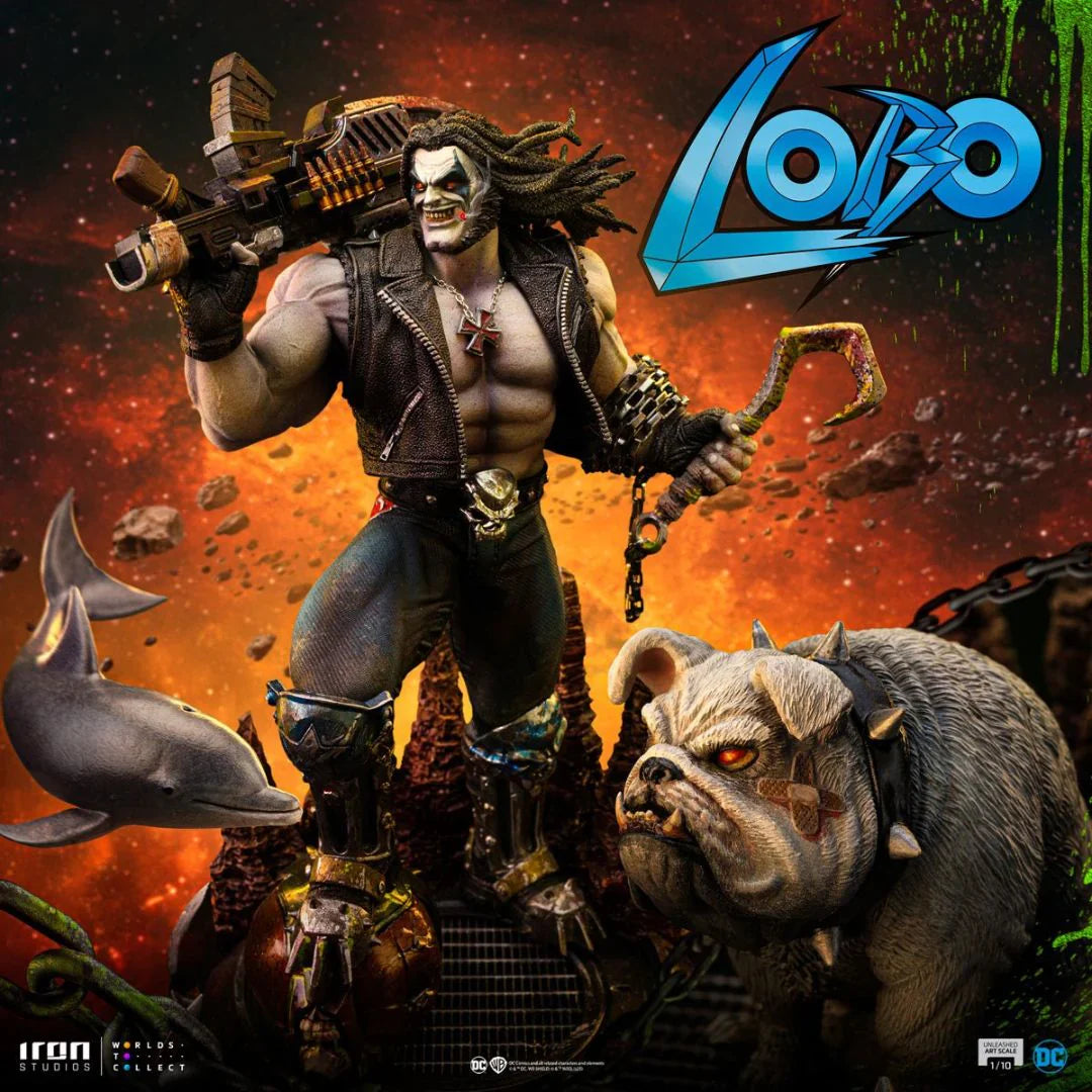 Lobo Unleashed Art Statue By Iron Studios