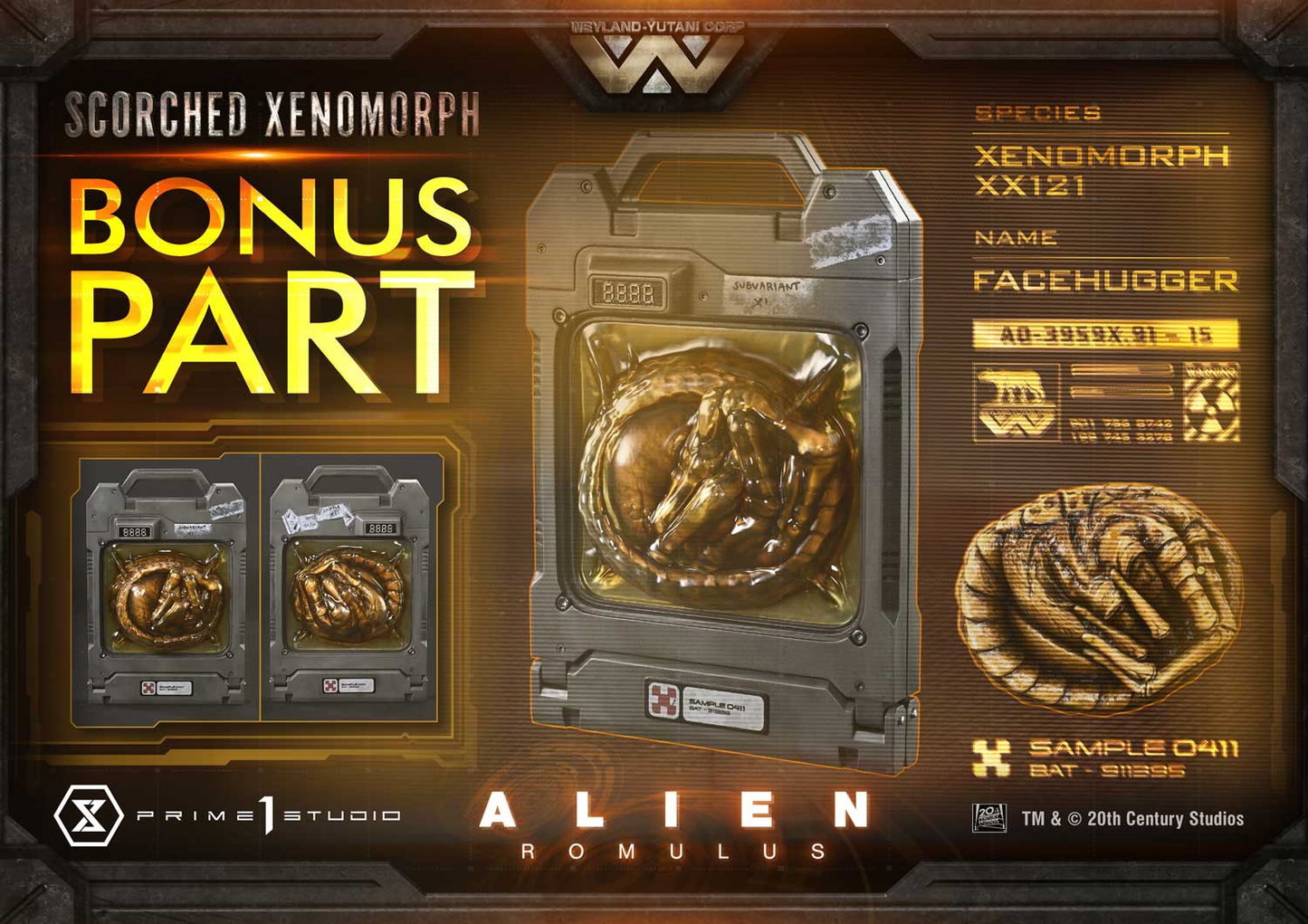 Alien Romulus Scorched Xenomorph DX Bonus Version By Prime 1 Studio