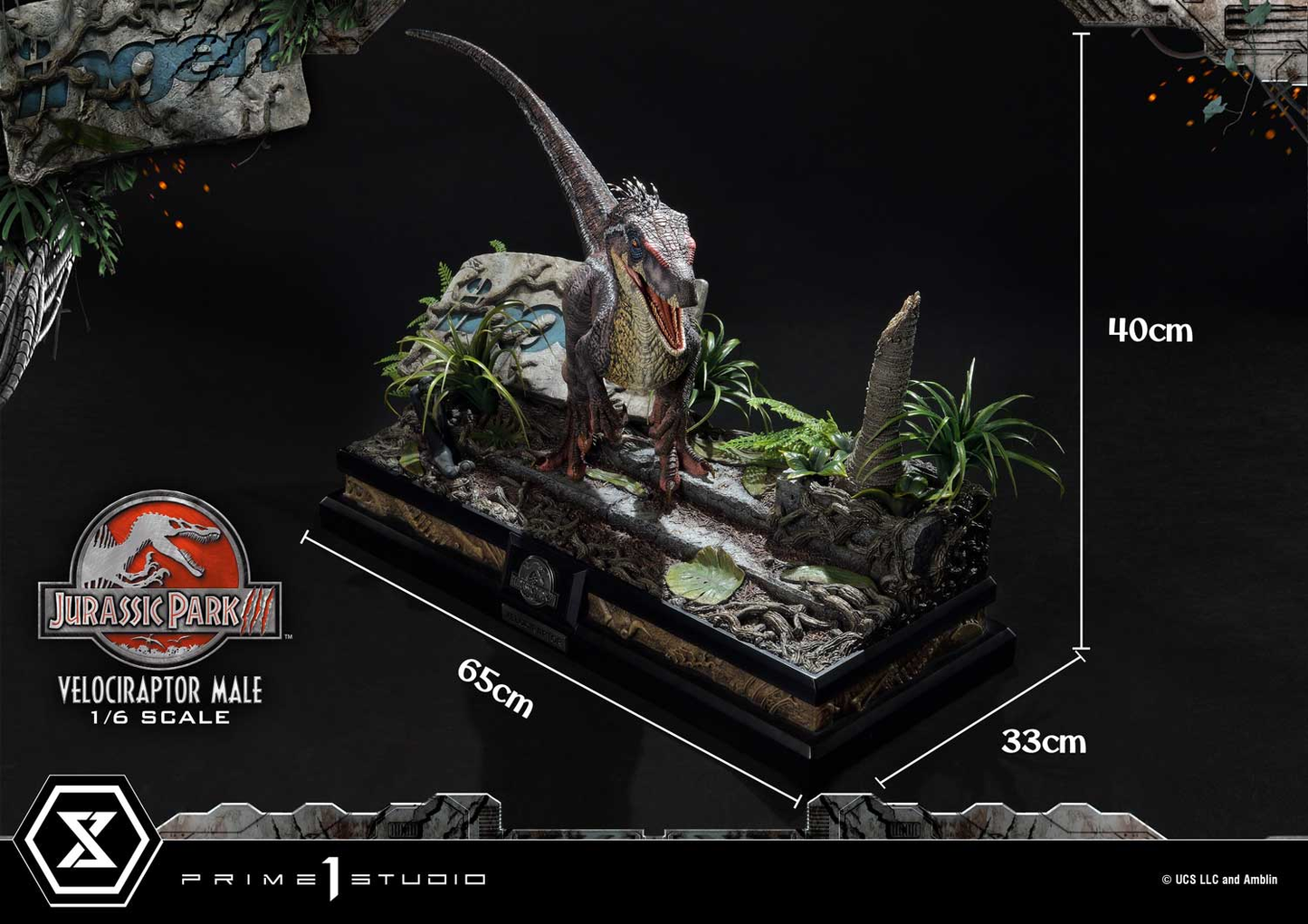 Jurassic Park III Velociraptor Male Bonus Version