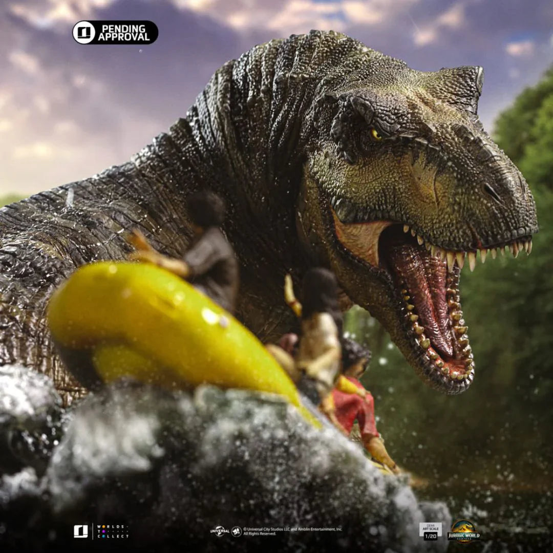 T-Rex River Attack Demi Art Scale Statue By Iron Studios