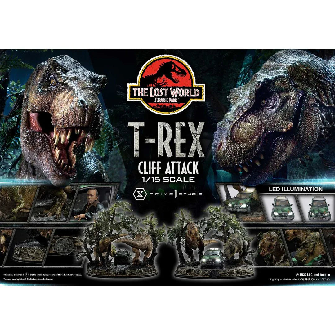 The Lost World: Jurassic Park (Film) T-Rex Cliff Attack By Prime1 Studio