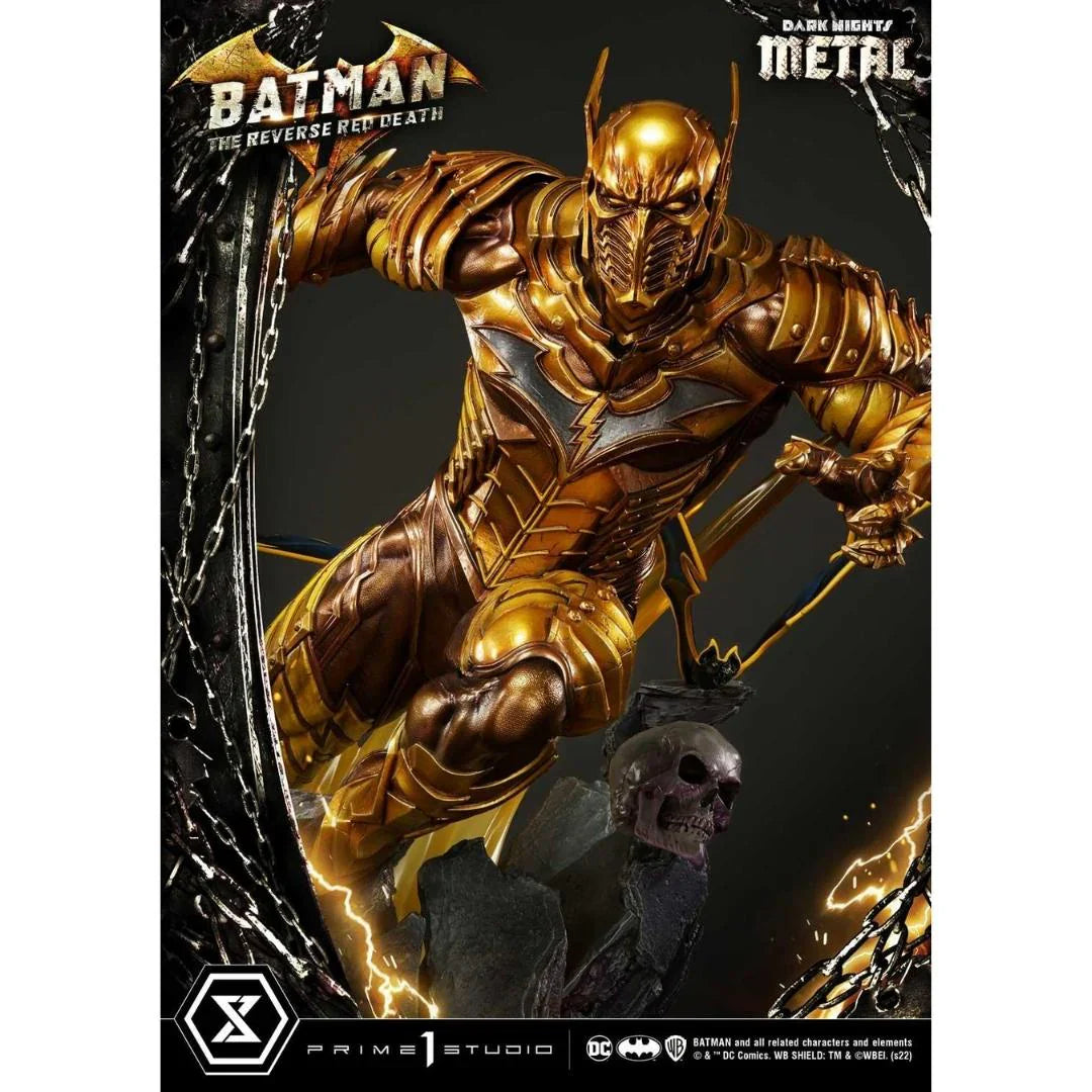 The Reverse Red Death DC Dark Knights Metal Statue by Prime 1 Studio
