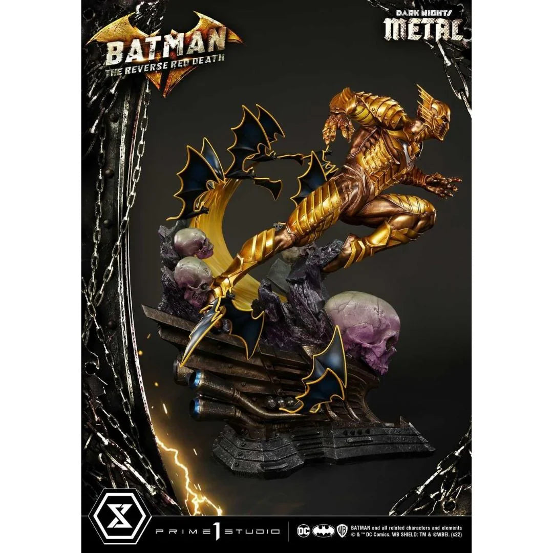 The Reverse Red Death DC Dark Knights Metal Statue by Prime 1 Studio