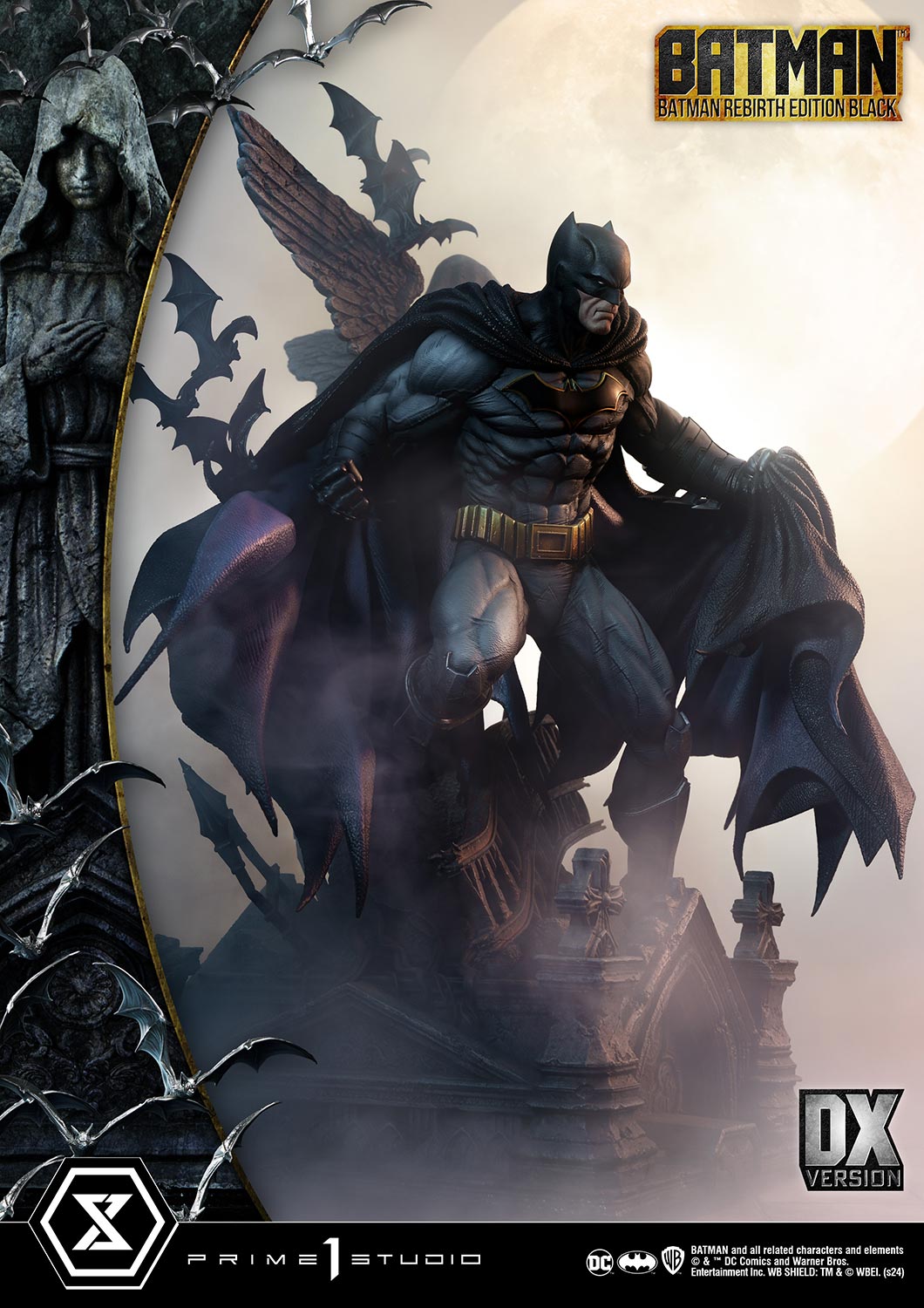 Batman Rebirth Edition (Black) DX Bonus Version Statue By Prime 1 Studio