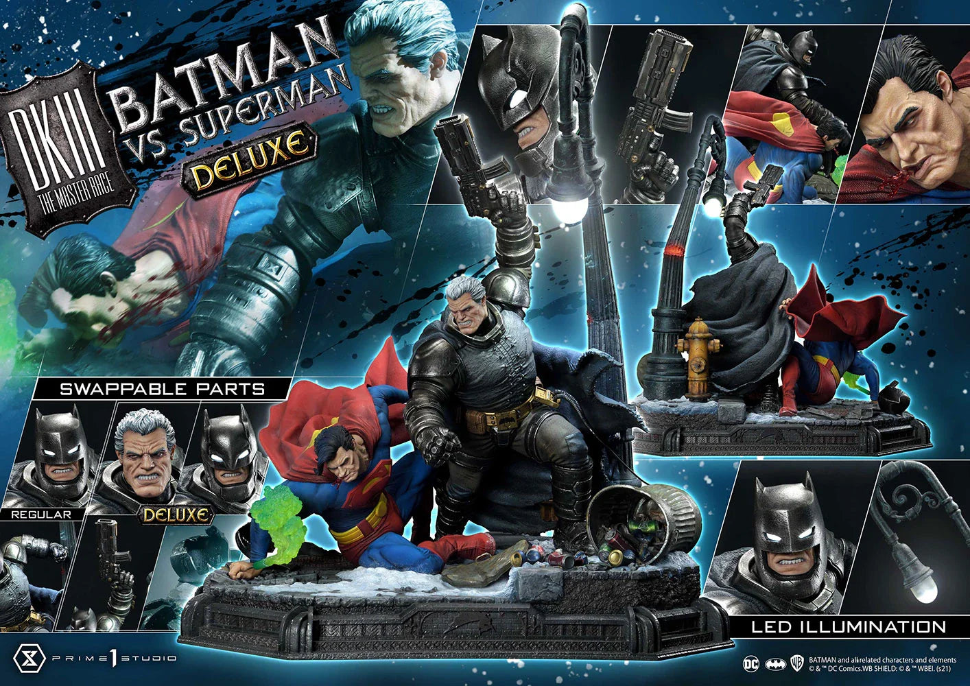 BATMAN VERSUS SUPERMAN (DELUXE BONUS VERSION) Statues By Prime 1 Studio