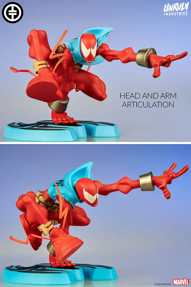 SCARLET SPIDER Designer Collectible Statue by Unruly Industries