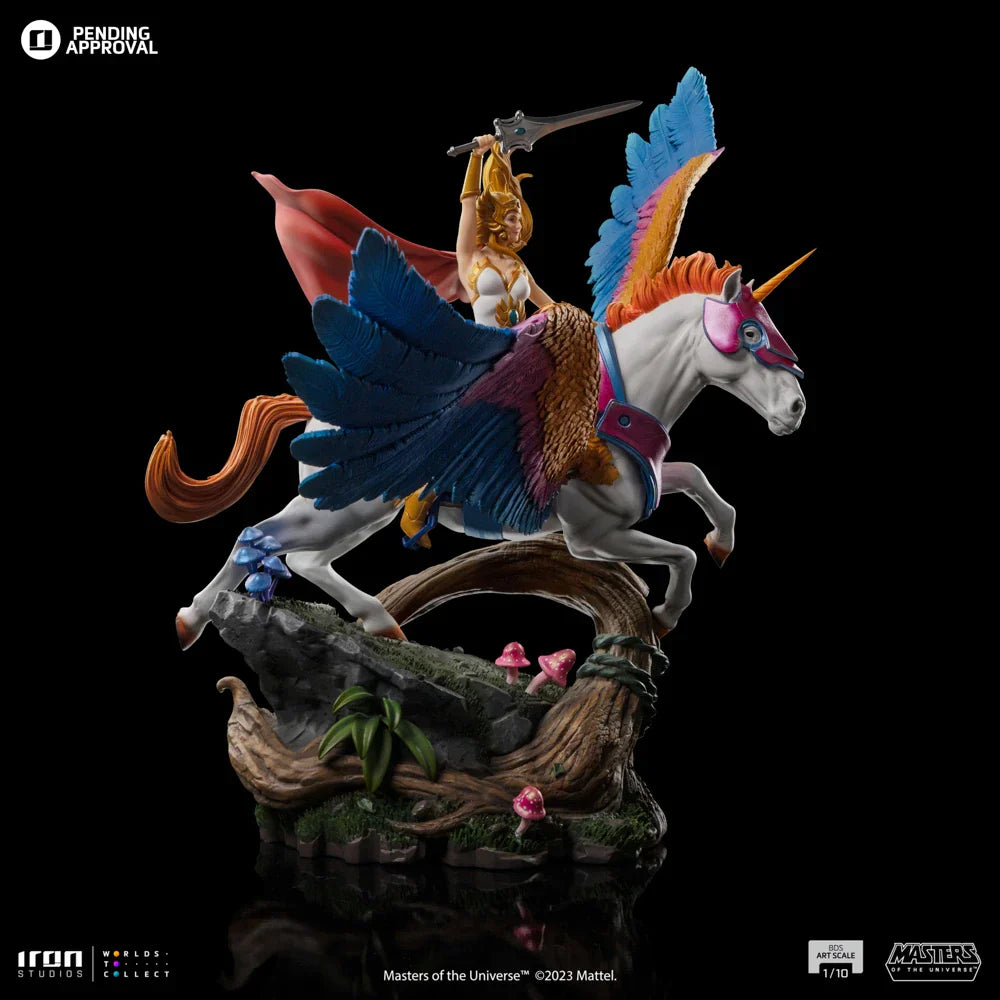 SHE-RA AND SWIFT WIND DELUXE 1:10 Scale Statue by Iron Studios