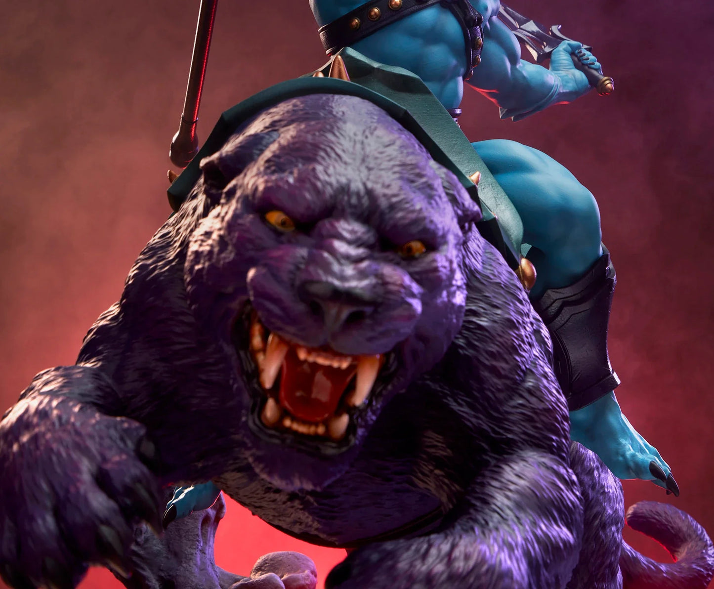 Skeletor & Panthor Classic Deluxe Statue By Tweeterhead