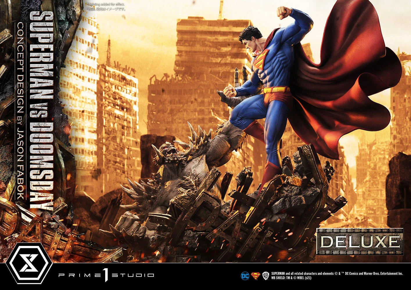 SUPERMAN VS DOOMSDAY (DELUXE VERSION) Statues by Prime 1 Studio