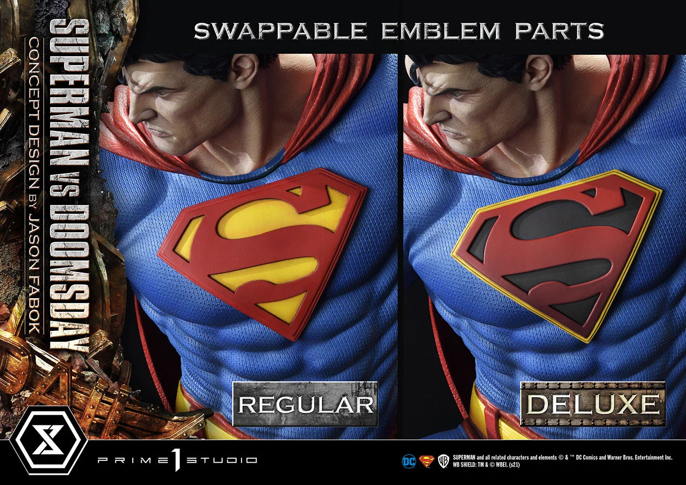 SUPERMAN VS DOOMSDAY (DELUXE VERSION) Statues by Prime 1 Studio