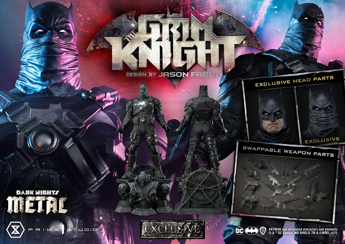 THE GRIM KNIGHT Statues by Prime 1 Studio