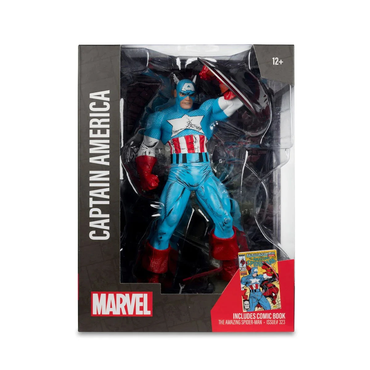 Captain America The Amazing Spider-Man #323 1:6 Scale Posed Figure with Scene